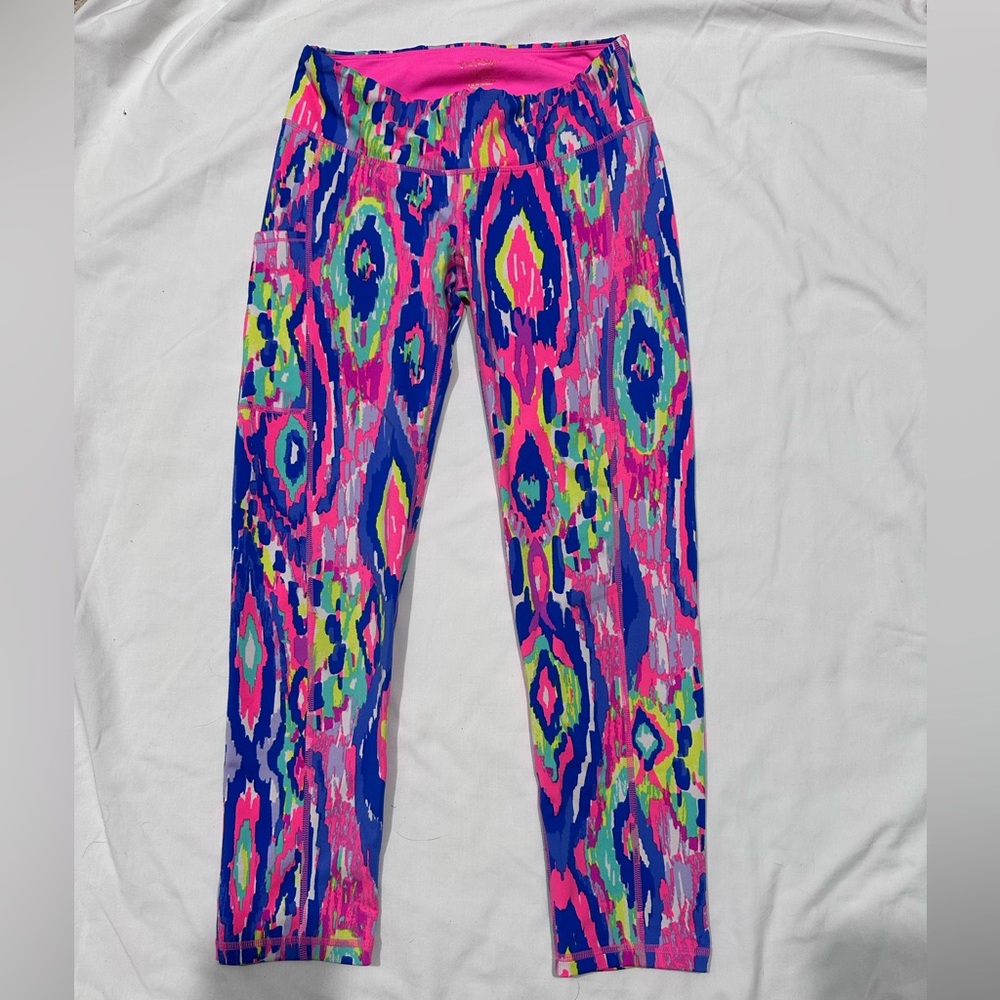 Lilly Pulitzer vibrant patterned Leggings size small